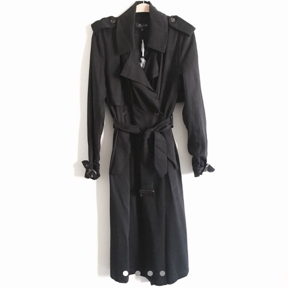 Jackets \u0026 Coats | Black Flowy Trench 